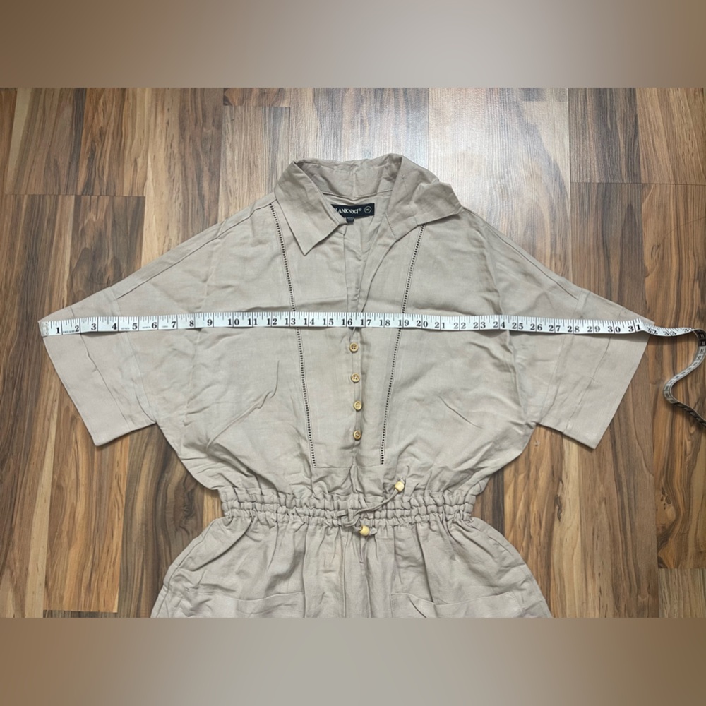 Blank NYC linen short rompers - Picture 9 of 11